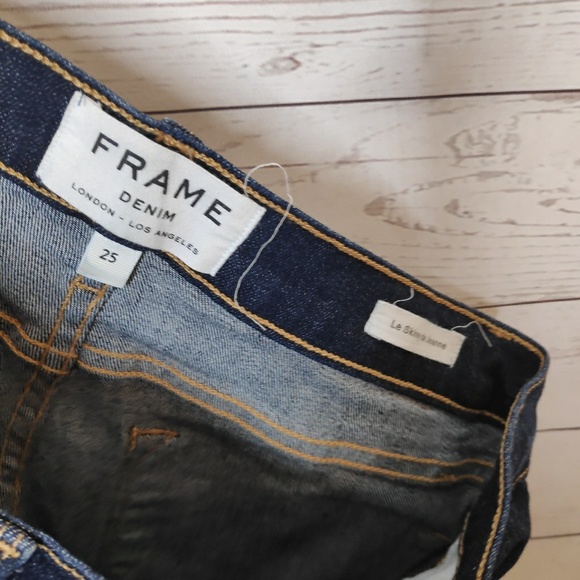 Frame Denim Le Skinny De Jeanne Size 25 Da… - Picture 7 of 8